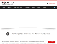 Tablet Screenshot of essentio.com